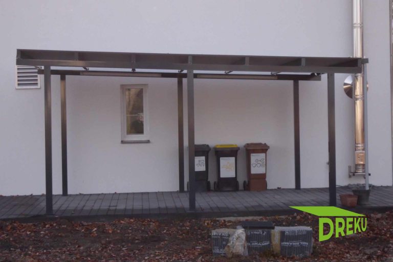 carport aus aluminium seite anthrazit